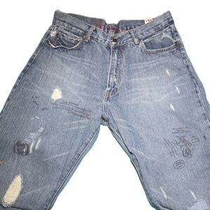 EZRA FITCH Vintage 90's Denim Jeans (New) Baggy Graffiti Ezra Fitch